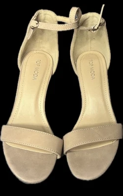 Top Moda Ankle Strap Evening Dress High Heel Sandal Shoes  Size 7 1/2 - Image 1 of 3