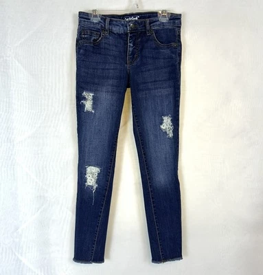 Cat & Jack Girls Distressed Ankle Jeans / Size 10 - Image 1 of 4