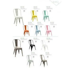 Sedia metallo vari colori cm 45 H 85 - Foto 1 di 1