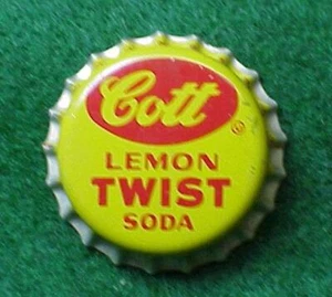 Cott Lemon Twist Soda Bottle Cap - Cork - 8D3 - Picture 1 of 2