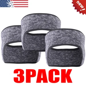 3 Pieces Fleece Headband Earband Winter Running Ear Warm Ear Muffs for Men Women - Picture 1 of 11