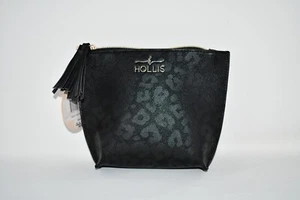 Hollis Cosmetic Bag in Black Leopard Chic NWT Details: Stain-resistant interior - Picture 1 of 5