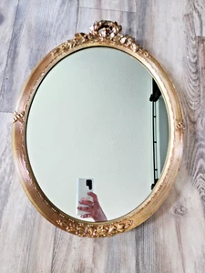 Carolina Mirror Company Gold Leaf Mirror 19 X 15 - Picture 1 of 7