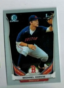 Tarjeta de novato de béisbol Michael Chavis 2014 Bowman cromada #CDP22 Red Sox ¡Lo último! CANTIDAD - Imagen 1 de 1