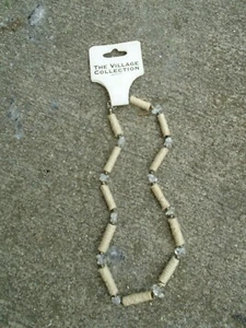 Gargantilla Tribal Collar Cuentas de Cristal Cáñamo Festival Boho Surfer  - Imagen 1 de 4