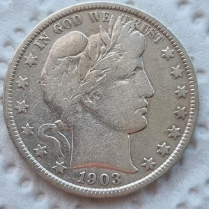1903 Barber Half Dollar 50c Better Grade Details #92049 - Picture 1 of 2