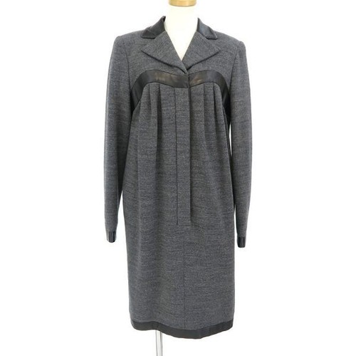 Abito CHANEL manica lunga donna taglia 40 100% cotone pelle di pecora