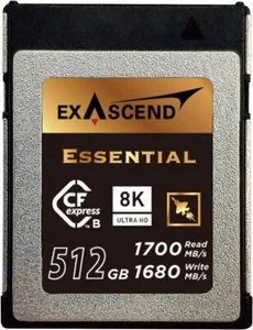 Exascend EXPC3E512GB CFexpress Type B Memory Card - PCIe Gen 3 - Picture 1 of 7
