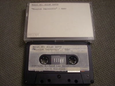 RARE PROMO Allan Zavod DEMO CASSETTE TAPE Mission Impossible score UNRELEASED ! - Image 1 of 2