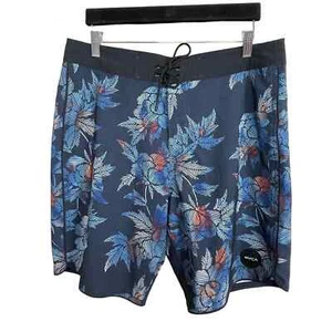 RVCA Industry Nature Size 34 Blue Floral Board Shorts - Imagen 1 de 7