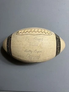 Vintage Rawlings BL10 1940’s Bobby Layne, White, 10 Lace Football. EX. - Picture 1 of 6