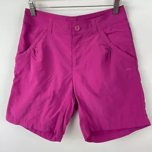 Kathmandu Womens Shorts Size 8 Regular Fit Purple Pockets Zipper Outdoors Hiking - Picture 1 of 9