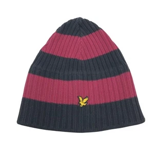Lyle & Scott Unisex Original Schwarz Rot Mütze Einheitsgröße - Bild 1 von 5