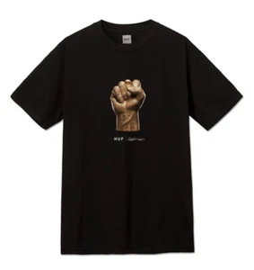 Huf X Haroshi Justice Tee Shirt Black Size Large BLM SUPPORT TEE - Picture 1 of 5