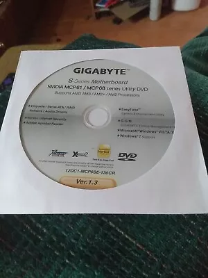 Gigabyte S-Series Motherboard MVIDIA MCP61/ MCP68 series Utility DVD - Image 1 of 3