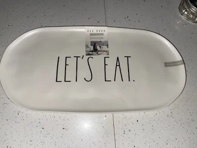 Bandeja de melamina Rae Dunn LET’S EAT  Foto 1 de 2