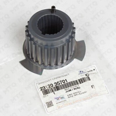 New Hyundai Kia Engine Crankshaft Sprocket 23120-35701 (23120-35700) Foto 1 de 4