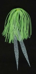 Silicone Fishing Skirt 4" in/ 10 cm Glow Tails Fishing Lure Teaser Micro Tackle - Picture 1 of 7