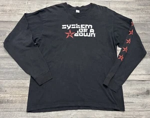 Vintage 2000’s System Of A Down Long Sleeve Shirt Mens XL SOAD Band Tee Star Y2K - Picture 1 of 7