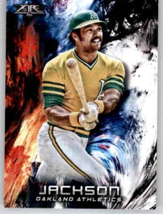 2018 Fire Reggie Jackson Base Card MLB PWE A's Athletics #183 - Picture 1 of 2