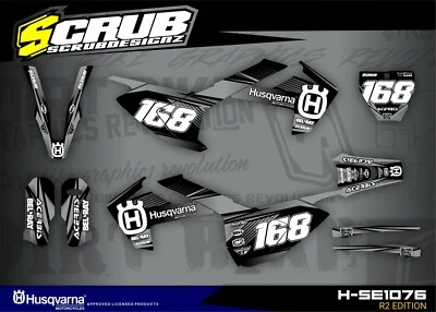 Husqvarna TC FC 2016 2018 125 250 350 450 calcomanías pegatinas kit de gráficos Foto 1 de 4