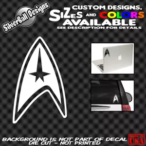 STAR TREK Federación Personalizada Vinilo Adhesivo Laptop Coche Camión Ventana Parachoques Spock - Imagen 1 de 1