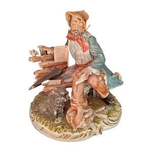 Grande scultura in porcellana di Capodimonte firmata ( Meneghetti), vintage - Foto 1 di 15