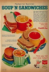 Retro Campbell's Soup Advertising 1960 13x19 Reprint POSTER FREE SHIPPING - Picture 1 of 1