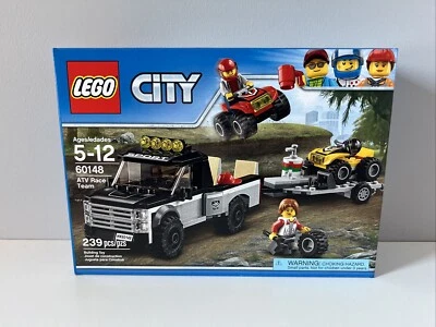 LEGO City 60148 — ГОНОЧНАЯ КОМАНДА ATV — снятая с производства 2019 г., новая и запечатанная - Изображение 1 из 4