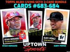 Topps MLB Living Cards #683-684 - Ryan Howard & Eury Pérez  - PRESALE