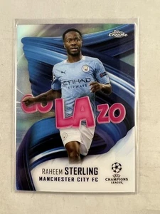 Raheem Sterling 2020-21 Topps Chrome UEFA UCL Golazo Refractor #GOL-RS Chelsea - Picture 1 of 2