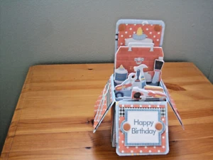 Pop Up Box Karte, WERKZEUG ARBEIT BOX. - Bild 1 von 1