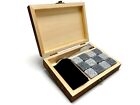 Whiskey Chilling Rocks Gift Set - Reusable Ice Cube Stone Set of 12 with box