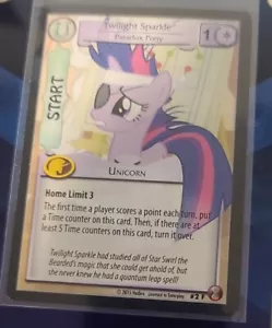 MY LITTLE PONY CCG GAME SINGLE PROMO FOIL CARD TWILIGHT SPARKLE #2F PARADOX PONY - Picture 1 of 2