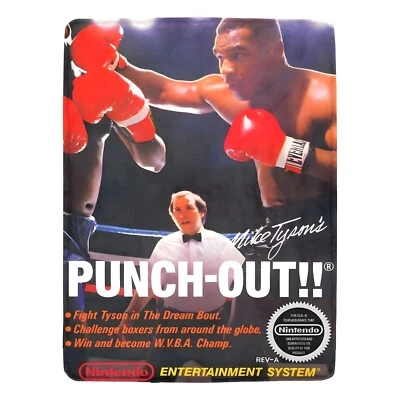 Vintage Style Retro Mike Tyson punch out NES Box Ultra-Soft Micro Fleece Blanket - Image 1 of 4