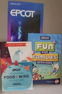 Disney Epcot Food & Wine Festival 2024 Passport, families guide & park Map 🔥NEW - Picture 1 of 10