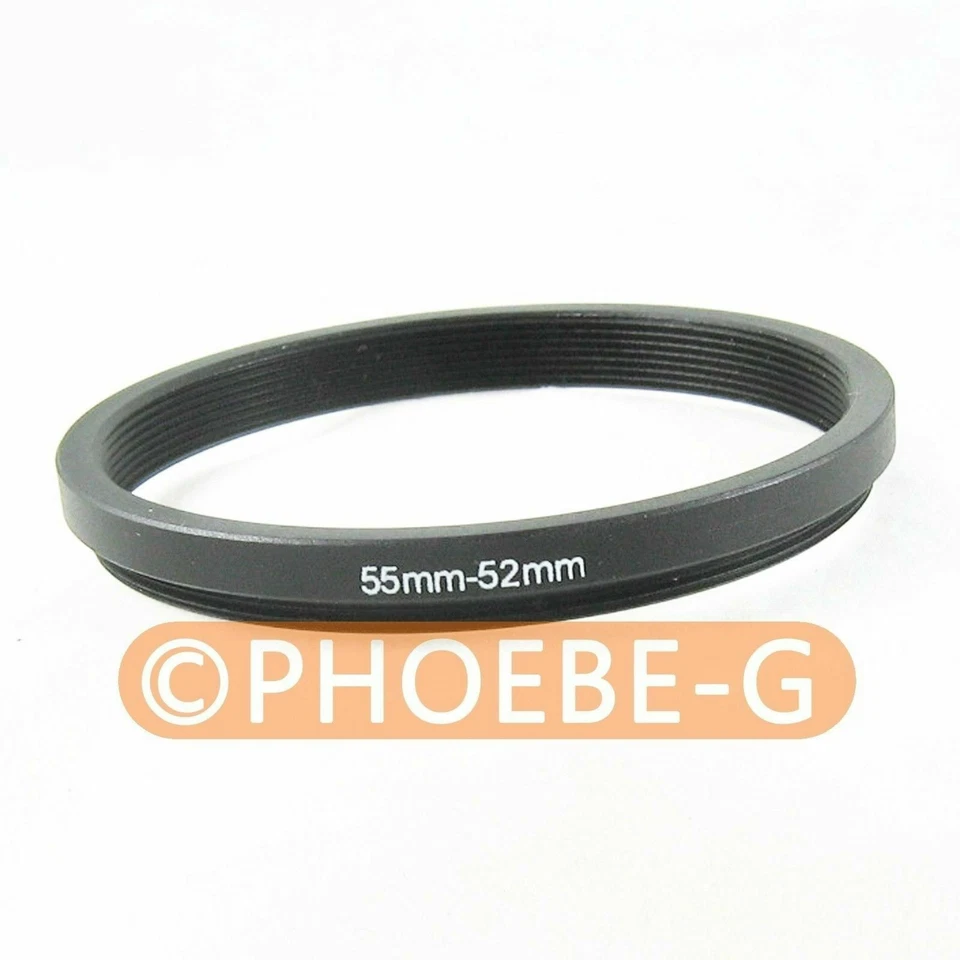 55mm-52mm 55-52 Step Down Filter Ring Stepping Adapter - Image 1 of 1