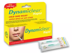 Dynamiclear Rapid - 12x TWIN PACK Cold Sore Treatment Anti-Viral Cream - Picture 1 of 3