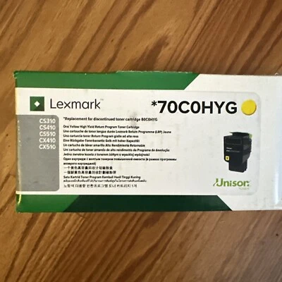 Lexmark One Yellow High Yield Toner Cartridge 70COHYG - Image 1 of 4