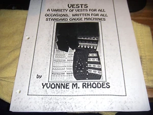 Brother Knitting KH-940-930-965i Pattern &  Knitting Machines  VEST NO DISC - Picture 1 of 2