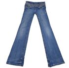 Miss Me botte coupe jeans denim clous embellis pour femmes taille 28 modèle bleu