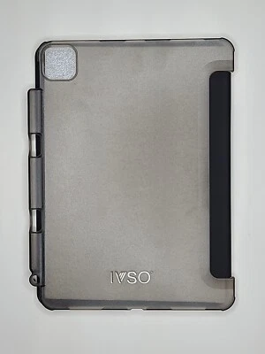 iPad Pro 11 Case 11" - Clear Smoked - Magnetic stand - Black Cover w/Pen Holder - Image 1 of 4