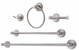 Sheffield Home 5-teiliges Badaccessoire-Set in gebürstetem Nickel-Finish - Bild 1 von 7