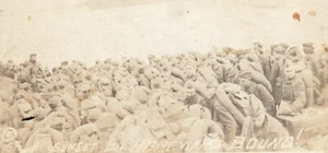 RPPC WW1 HOMEWARD BOUND! SUNSET DIVISION 41. INFANTERIE WWI ERA ECHTFOTO D1 - Bild 1 von 3