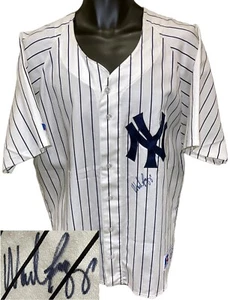 Wade Boggs signed NY Yankees OFC MLB Authentic Russell Athletic Jersey - JSA - Picture 1 of 3