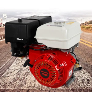 4 Stroke 420cc 15HP OHV Horizontal Shaft Gas Engine Recoil Start Go Kart Motor - Picture 1 of 28
