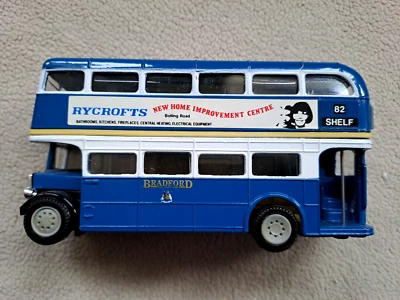 Corgi, Doppeldecker Omnibus AEC Regent, Bradford, Werbung Rycrofts,  1:76 - Bild 1 von 4