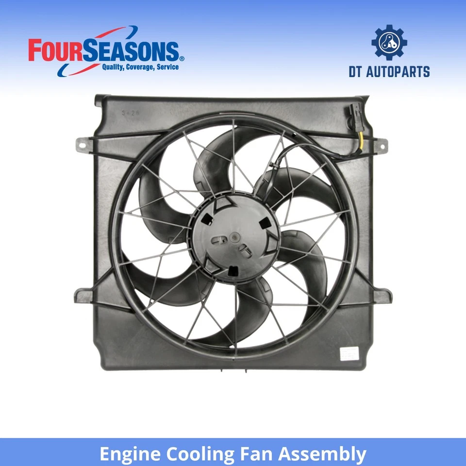 Conjunto de ventilador de refrigeración del motor Jeep Liberty 2002-2004 4 estaciones 2003 Foto 1 de 4