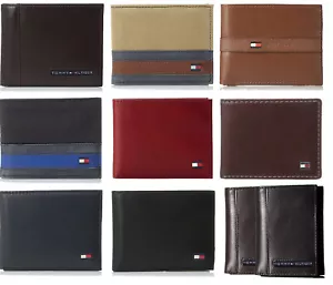Tommy Hilfiger Men's NEW Passcase Billfold Trifold Coin Wallet Colors & Models - Picture 1 of 30