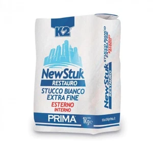New Stuk Restauro 5kg stucco in polvere bianco per interni ed esterni - Foto 1 di 2